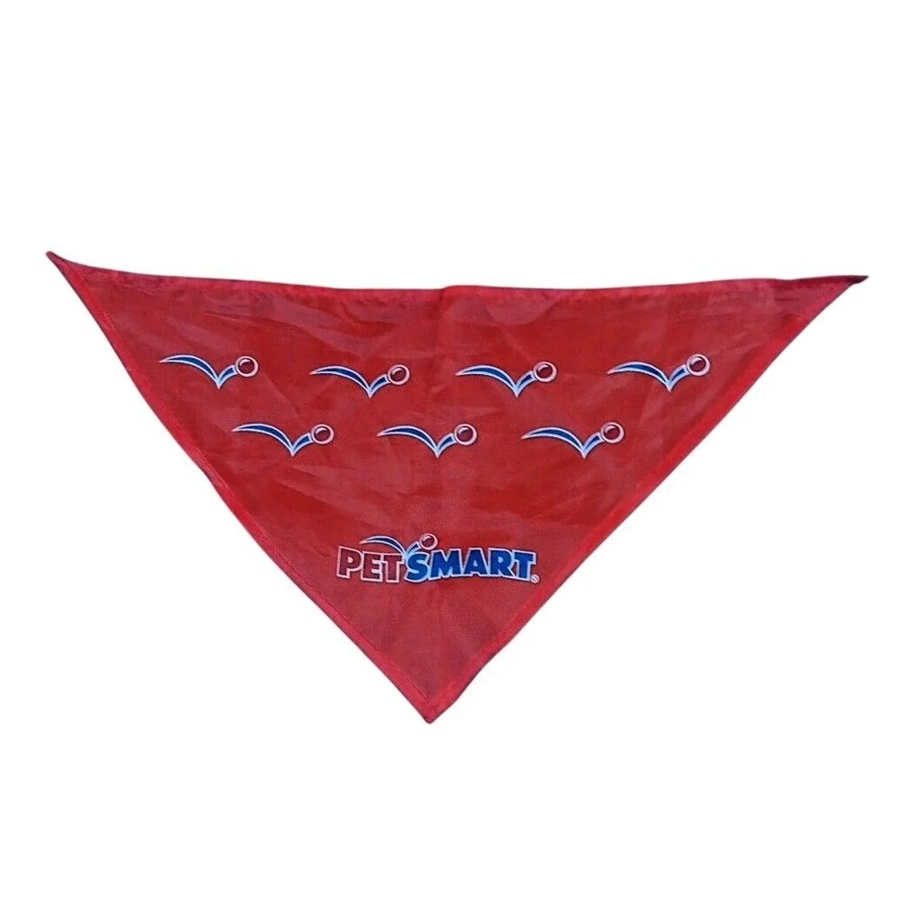 Pet Smart Small Dog Scarf Red Decreative Grafted 20'x20' Triangle Wearable Scaft